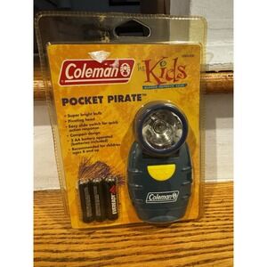 Vintage Coleman For‎ Kids Pocket Pirate Handheld Flashlight Outdoors New 1999